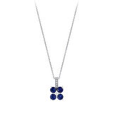 0.05 Karat Safir Taşlı Pırlanta Kolye