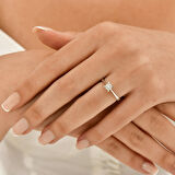 0.61 Karat Pırlanta Tektaş Yüzük