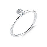 0.25 Karat Pırlanta Tektaş Yüzük