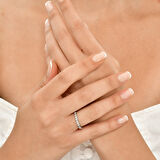 0.65 Karat Pırlanta Yarım Tur Yüzük