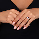 0.17 Karat Yakut Taşlı Pırlanta Yüzük