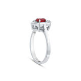 0.11 Karat Yakut Taşlı Pırlanta Yüzük