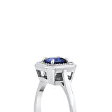 0.10 Karat Safir Taşlı Pırlanta Yüzük