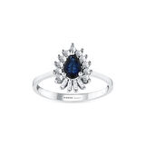 0.05 Karat Safir Taşlı Pırlanta Yüzük