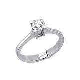 0.10 Karat Pırlanta Tektaş Yüzük