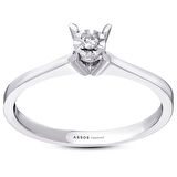 0.03 Karat Pırlanta Venüs Tektaş Yüzük