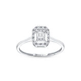 0.10 Karat Baget Pırlanta Yüzük