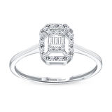 0.10 Karat Baget Pırlanta Yüzük