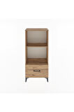 Arges Dolap Tek Raflı Tek Çekmeceli 60x30x134 Çam-Çam