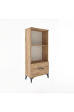 Arges Dolap Tek Raflı Tek Çekmeceli 60x30x134 Çam-Çam