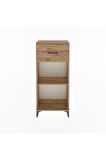 Arges Dolap Tek Raflı Tek Çekmeceli 60x30x134 Çam-Çam