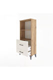 Arges Dolap 2 Raflı 2 Çekmeceli 60x30x134 Çam-Aytaşı