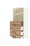 Arges Dolap 2 Raflı 3 Çekmeceli 60x30x134 Aytaşı-Çam