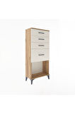 Arges Dolap 4 Çekmeceli 60x30x134 Çam-Aytaşı