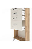 Arges Dolap 4 Çekmeceli 60x30x134 Çam-Aytaşı