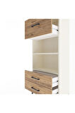 Arges Dolap 2 Raflı 3 Çekmeceli 60x30x134 Aytaşı-Çam