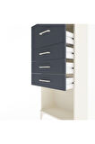 Arges Dolap 4 Çekmeceli 60x30x134 Aytaşı-Antrasit