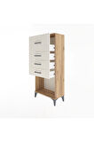 Arges Dolap 4 Çekmeceli 60x30x134 Çam-Aytaşı