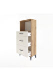 Arges Dolap Tek Raflı 3 Çekmeceli 60x30x134 Çam-Aytaşı