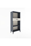 Arges Dolap 2 Raflı Tek Çekmeceli 60x30x134 Antrasit-Aytaşı