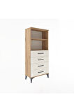 Arges Dolap 2 Raflı 4 Çekmeceli 60x30x134 Çam-Aytaşı