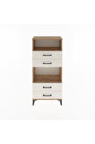 Arges Dolap 2 Raflı 4 Çekmeceli 60x30x134 Çam-Aytaşı