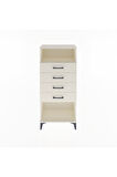 Arges Dolap Tek Raflı 4 Çekmeceli 60x30x134 Aytaşı-Aytaşı