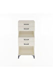 Arges Dolap Tek Raflı 4 Çekmeceli 60x30x134 Aytaşı-Aytaşı