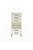 Arges Dolap Tek Raflı 5 Çekmeceli 60x30x134 Aytaşı-Aytaşı