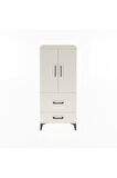 Arges Dolap Tek Raflı 2 Çekmeceli 2 Kapaklı 60x30x134 Aytaşı-Aytaşı