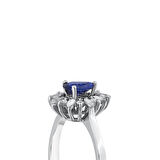 0.08 Karat Safir Taşlı Pırlanta Yüzük
