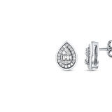 0.38 Karat Baget Taşlı Pırlanta Küpe