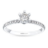 0.38 Karat Pırlanta Tektaş Yüzük