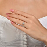 0.19 Karat Baget Pırlanta Yüzük