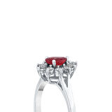 0.14 Karat Pırlanta Fantezi Yakut Yüzük