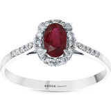 0.16 Karat Yakut Taşlı Pırlanta Yüzük