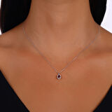 0.11 Karat Yakut Taşlı Pırlanta Kolye