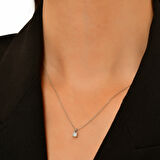 0.25 Karat Pırlanta Tektaş Kolye