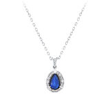 0.08 Karat Safir Taşlı Pırlanta Kolye