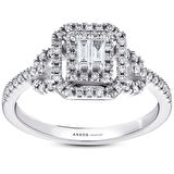 0.33 Karat Baget Pırlanta Yüzük