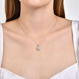 0.29 Karat Baget Pırlanta Kolye