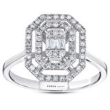 0.43 Karat Baget Pırlanta Yüzük