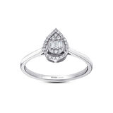 0.17 Karat Baget Taşlı Pırlanta Yüzük