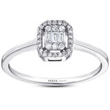 0.16 Karat Baget Pırlanta Yüzük