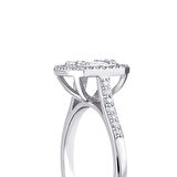 0.64 Karat Baget Pırlanta Yüzük