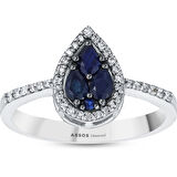 0.16 Karat Safir Taşlı Pırlanta Yüzük