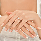 0.05 Karat Pırlanta Tektaş Yüzük