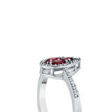 0.16 Karat Yakut Taşlı Pırlanta Yüzük