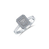 0.16 Karat Baget Pırlanta Yüzük