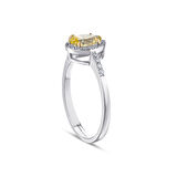 0.11 Karat Pırlanta Violet Taşlı Yüzük